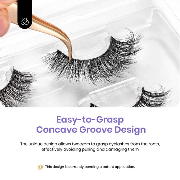 Easy False Eyelashes Zero Gravity Collection 5 pairs of Mixed with Tweezers - Picture 6 of 14